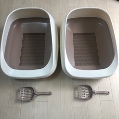 ★美品★ニャンとも清潔トイレ★オープンタイプ2個セット★