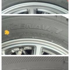 14㌅アルミホイール(BADX LOXARNY SPORT RS–10)とスタッドレスタイヤ(GOODYEAR ICE NAVI 7)の4本セット  2024年製造の画像