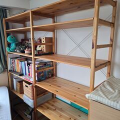 無印良品 パイン材の棚 2列