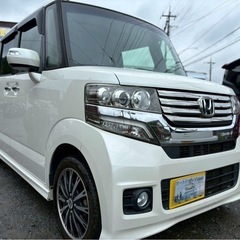 ホンダ N-BOXカスタム GターボLパッケージ★総額27.8万円★車検コミコミ！内外装良好 機関良好♪両側パワスラ TV Bカメラ パドルシフト クルコン 純正アルミ 修復歴なし！の画像