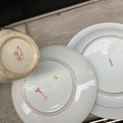 古美術の作家の花器食器セットの画像