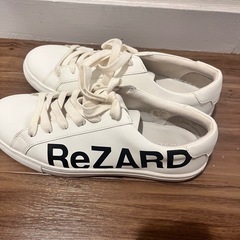 ReZARD スニーカー　38cm 白　の画像