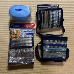 【セット】お弁当箱・保冷バック3つ
