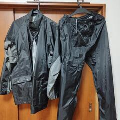 レインウェア 上下セット LLサイズ ブラック