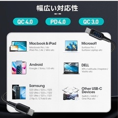 新品未使用 MINSLIS DC01 USB Type C ケーブル 100W/5A PD対応の画像