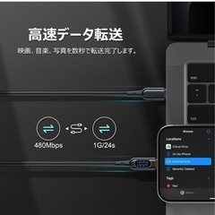 新品未使用 MINSLIS DC01 USB Type C ケーブル 100W/5A PD対応の画像