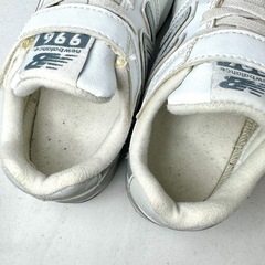 ニューバランス 996 白グレー 17.5cm お出かけ　レザーの画像