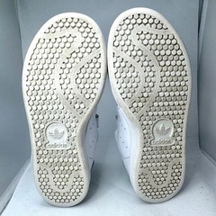 アディダス キッズ スタンスミス 18cm 白×緑の画像