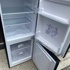 NO B293🌈福岡市内配送設置無料✨🌈ニトリ　NTR-106BK　２ドア冷蔵庫　黒色　2021年の画像