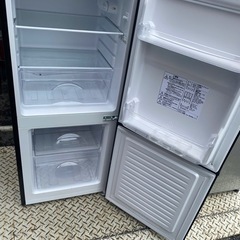 NO B293🌈福岡市内配送設置無料✨🌈ニトリ　NTR-106BK　２ドア冷蔵庫　黒色　2021年の画像