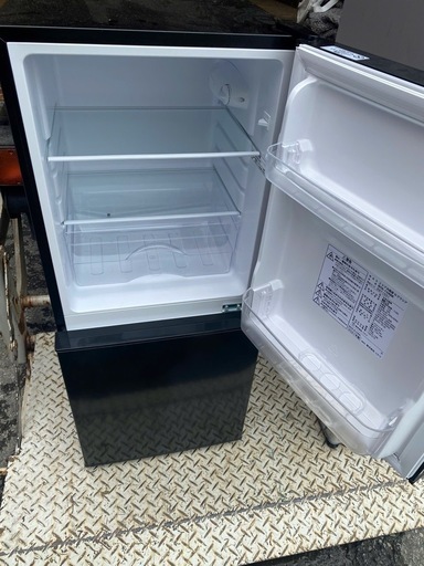 NO B293?福岡市内配送設置無料✨?ニトリ　NTR-106BK　２ドア冷蔵庫　黒色　2021年