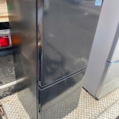 NO B293🌈福岡市内配送設置無料✨🌈ニトリ　NTR-106BK　２ドア冷蔵庫　黒色　2021年の画像