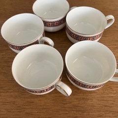 前畑陶器　コーヒーカップ　5個セット　USED　MAEBATA ...