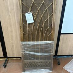 新品未使用品　藤　ラタン 藤 衝立 高さ1400mm×幅600mm×2枚折れ　　パーテーションの画像