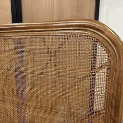 新品未使用品　藤　ラタン 藤 衝立 高さ1400mm×幅600mm×2枚折れ　　パーテーションの画像