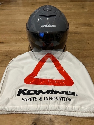 値下げ　コミネ　ヘルメット　HK-172 グレーLサイズ　超美品