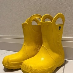 crocs レインブーツ　19cm　