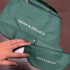 ディーンアンドデルーカ 保冷バッグ グリーン 2個セット