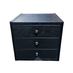 (中古)ブラック 3段小引き出し