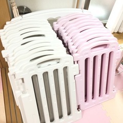 扉付ベビーサークル ベビーフェンス 
パステル