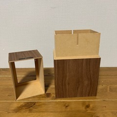 木製ゴミ箱の画像