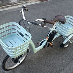電動三輪車　ブリヂストン　ラクットワゴン　20インチ　電動アシス...