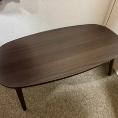 NITORI ニトリ|折りたたみテーブル ラポール 楕円(ダーク...