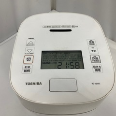 ◎TOSHIBA 東芝 真空圧力IHジャー 炊飯器 5.5合炊き 炎匠炊き RC-10VST　 2023年製 の画像