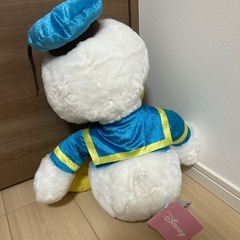 ドナルドダック　赤いほっぺ　スーパーラージぬいぐるみの画像