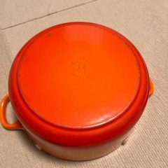 【人気色オレンジ★】ル・クルーゼ 22㎝　鍋ココットの画像