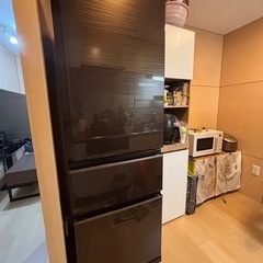 三菱 冷蔵庫 グロッシーブラウン 2023年　購入 MR-CD4...