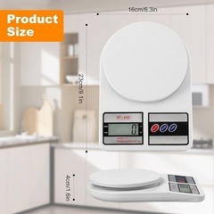 新品！！キッチンスケール デジタルスケール10Kgまで計量可能 クッキングスケール 計り 秤の画像