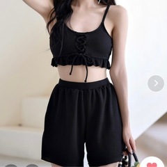 新品 水着 黒 3点  