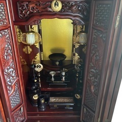 創価学会 仏壇 仏具 木製 彫刻の画像