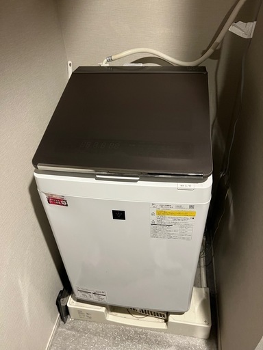 「【美品】SHARP 洗濯乾燥機 ES-PX10B（10kg）乾燥付き／白金高輪 引き取り限定／6/13まで」 
