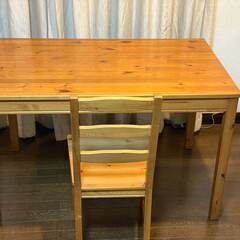 イケア IKEA JOKKMOKK ヨックモック テーブル＆チェ...