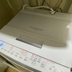 【東芝 2023年製8kg 洗濯機 AW-8DH2(W) 】