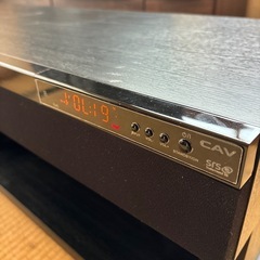 引取り限定 CAVジャパンTHRG-120 スピーカー付 テレビ台 取説付き 黒の画像