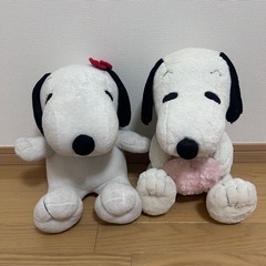 【2体セット】スヌーピーBIGぬいぐるみ