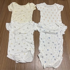 6/30まで  中古　アカチャンホンポ　半袖ロンパース　90 4着