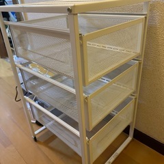 ikeaメッシュ引き出し収納ワゴン