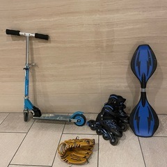 子供用キックボード&Ｊボード&インラインスケート&おまけのグローブ