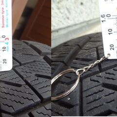 165/70R14　スタッドレス付きアルミ ４本セット 溝６～７ｍｍ  2018年26週製造　４穴 PCD100　　の画像