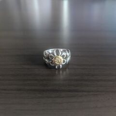 希少ヴィンテージリング 18k silver925