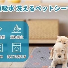 【在庫一掃セール‼️洗って使える✨】超吸水 防水ペットマット ペットシーツの画像