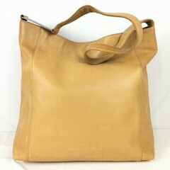 Max Mara/マックスマーラ　レザー　ワンショルダーバッグ　茶/ブラウン　管NO.WB6-26の画像