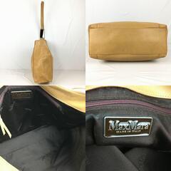 Max Mara/マックスマーラ　レザー　ワンショルダーバッグ　茶/ブラウン　管NO.WB6-26の画像