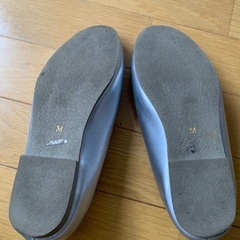 ケユカ レインシューズ 23.0〜23.5cm 晴雨兼用 シルバーの画像