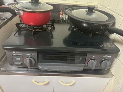 ほぼ新品ガスコンロ