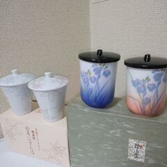 未使用２ペア４個　優雅　趣味之御陶器 夫婦湯呑み　たち吉お揃いカ...